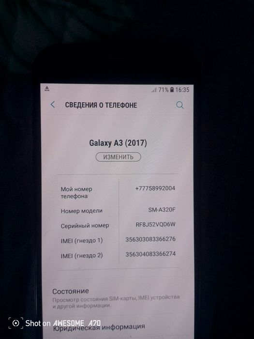 Samsung galaxy A3 (2017)