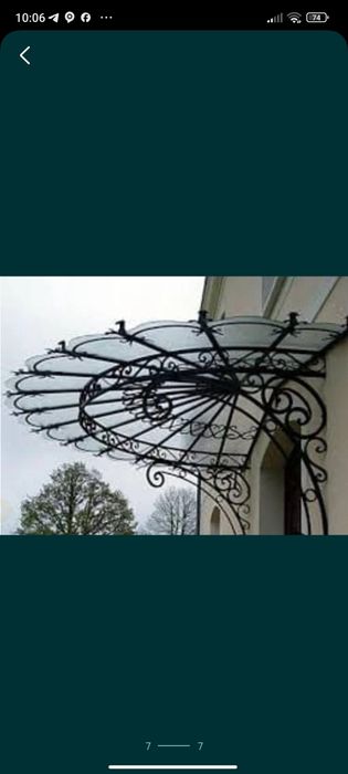 Навес на заказ ворота перила беседки столбы ограждения все под ключ