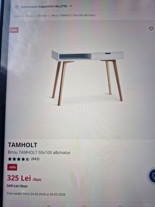 Birou  lemn  / pal
