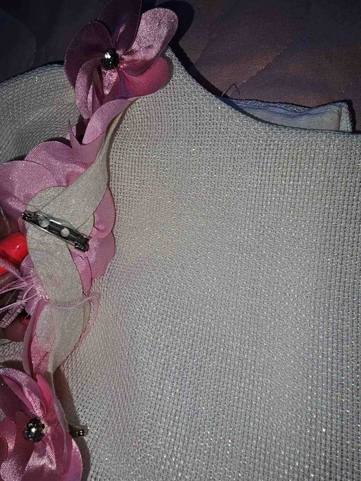 Рокля за шаферка 5-6 г. с фиба за коса