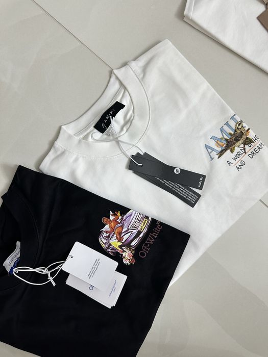 Tricou Amiri ai offwhite