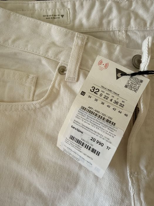 Джинсы Zara, белые