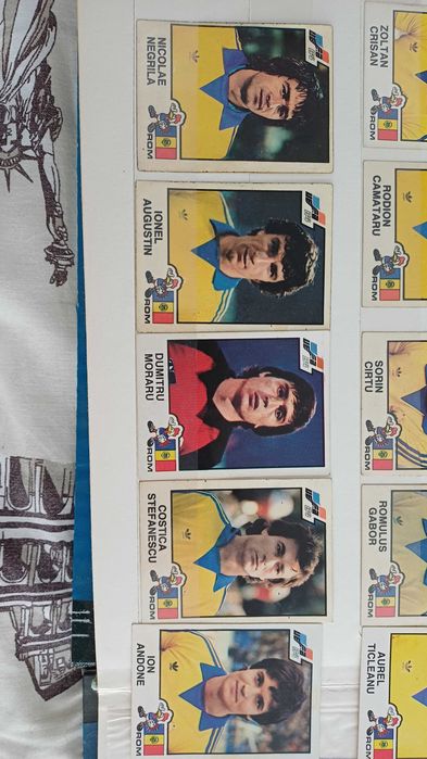 Echipa Romaniei de la Euro 1984 Panini