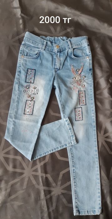 Вещи для девочки 3-7 лет из джинсы