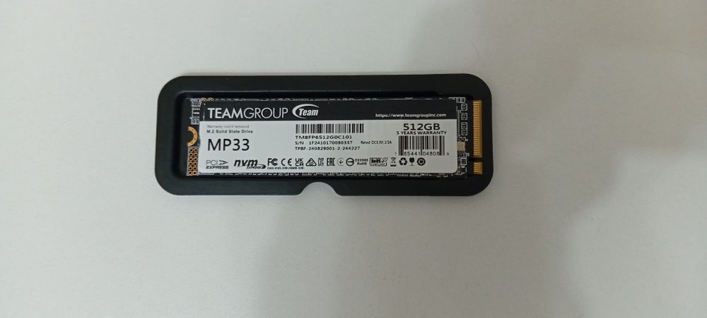 SSD диск, б/у teamgroup mp33 512g nvmeb