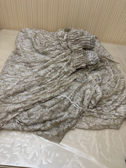 Продам тюль, гепюровый б/у