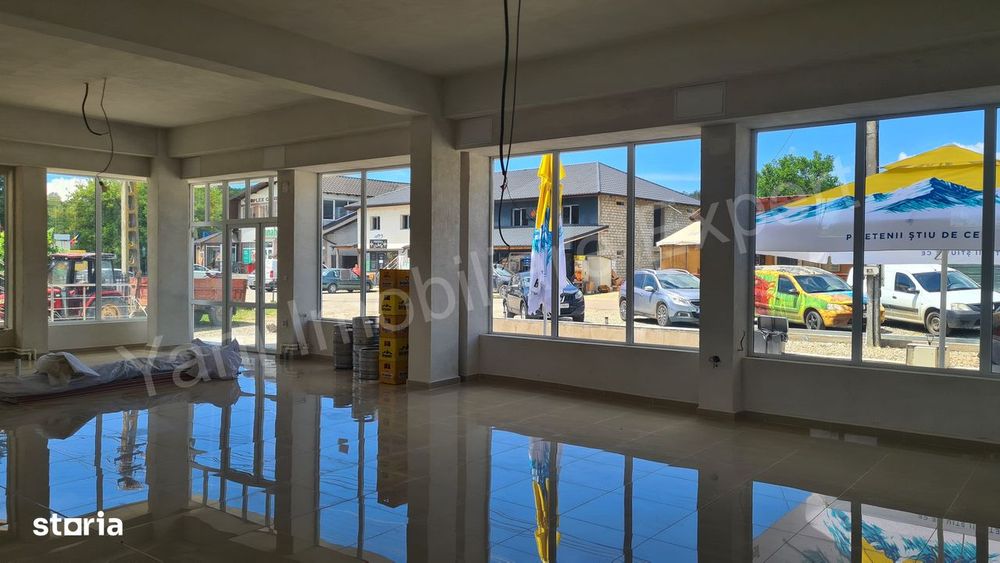 Spațiu comercial de închiriat în comuna Mușătești, județ Argeș.