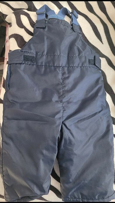 Pantaloni cu bretele de iarna pentru  bebelusi