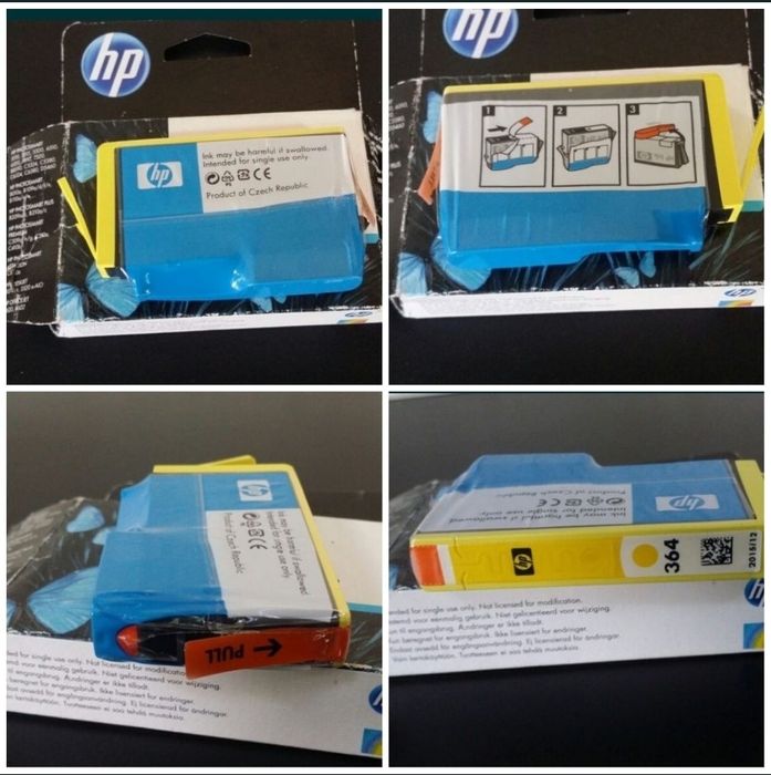 cartus hp 304 364 363 28 350 imprimanta color yellow cyan black