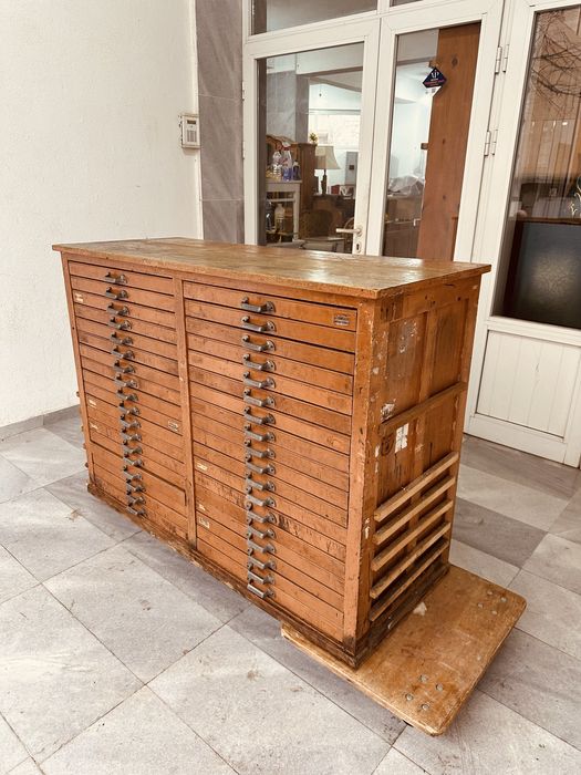 Оригинален италиански индустриален архивен шкаф