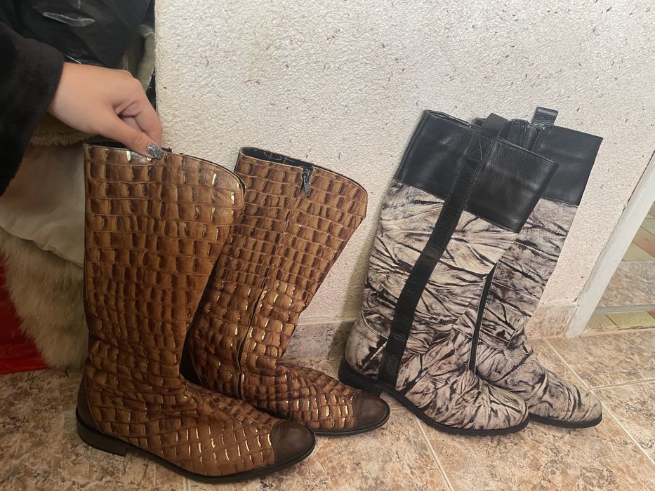 Дамски ботуши естествена кожа