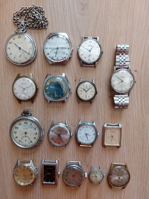 Стари часовници Raketa, Poljot, Slava, Wostok и др.