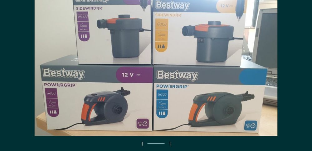 Нови!!!Помпи ел.за всички надуваеми изделия Bestway -220v ,12v