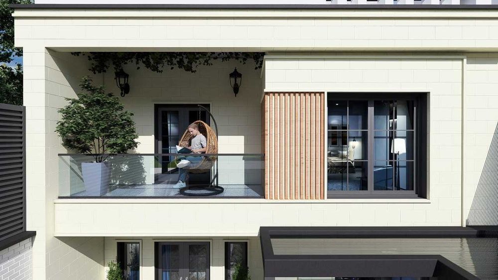 Премиальный HI-TECH дом Сергели  (Ханабад) в 4 уровня 512 кв.м