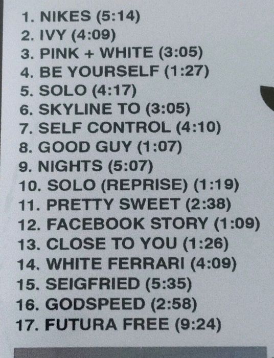 Frank Ocean – Blonde Custom CD