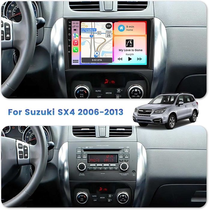 Мултимедия Двоен дин Android Suzuki SX4 Навигация 2DIN радио плеър