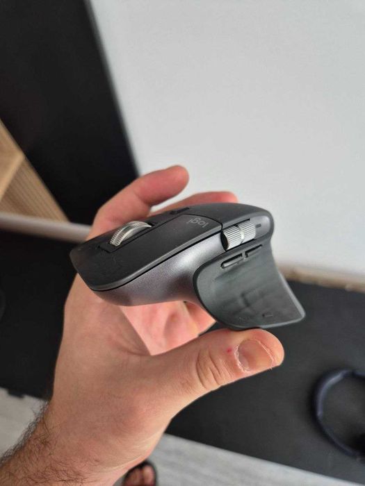 Mouse Wireless LOGITECH MX Master 3S, Dual Mode, 8000 dpi, Bluetooth, graphite
