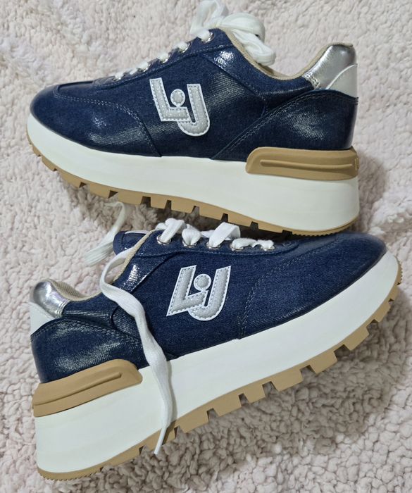 Liu jo amazing 32 denim оригинални дамски сникърси 38,5 номер нови