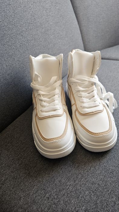 Кецове високи бяло и бежово 38
