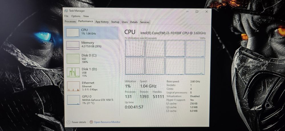 Unitate pc gaming Intel 4.3GHz 16GB RAM GTX NVMe
