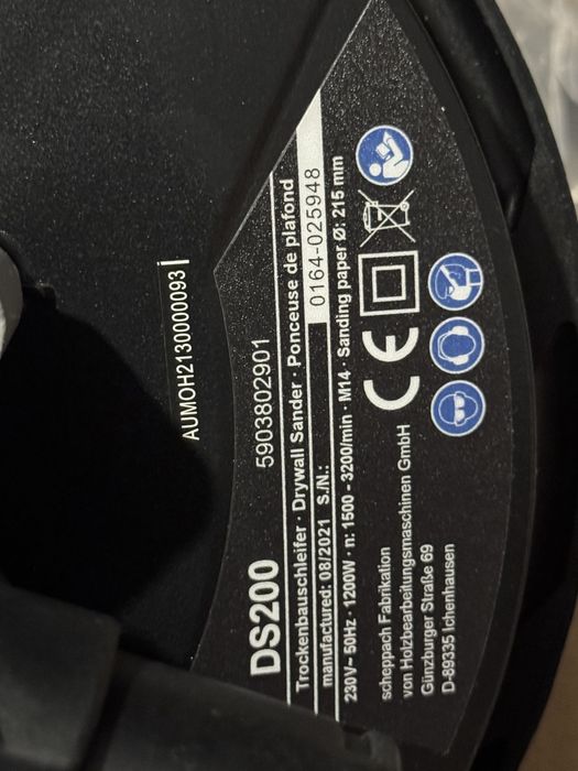 нова шлайф машина за гипс картон scheppach ds200