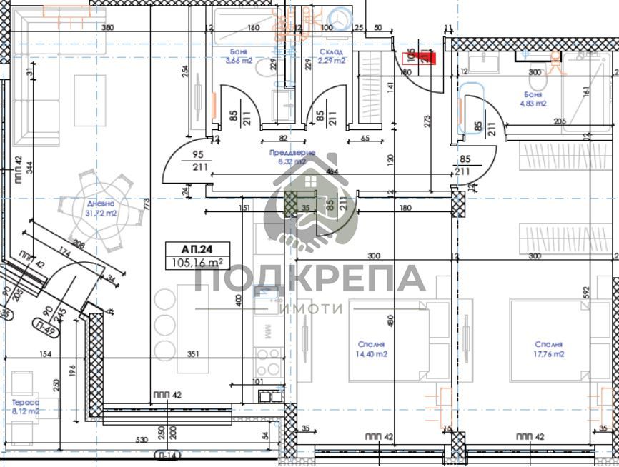 Тристаен апартамент в с. Марково – високата част с невероятни гледки!