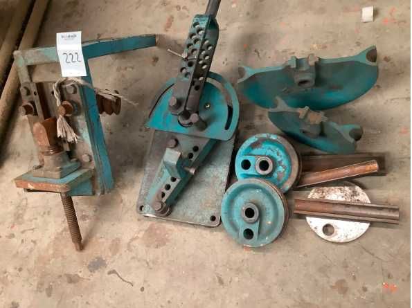 Presa  atelier ,dispozitive de indoit teava si perii sarma