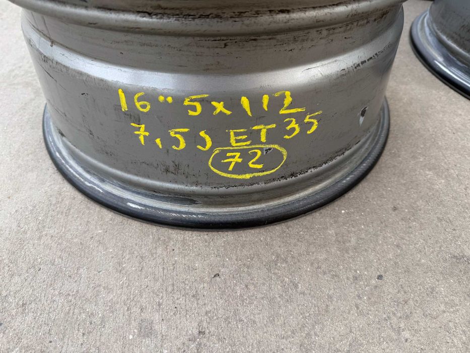 4 бр. алуминиеви джанти AVUS 16" 5x112 ,централен отвор 72, ET35, 7.5J