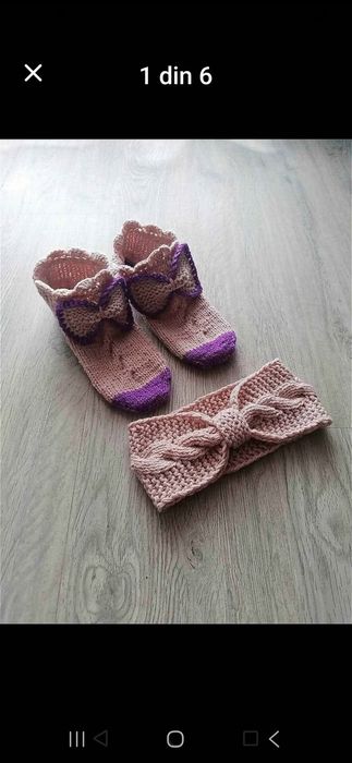 Ciorapi tricotati manual