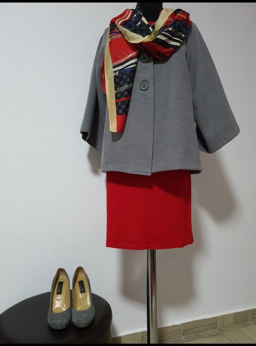 Pantofi din piele naturala întoarsă, toc comod, mas. 37,