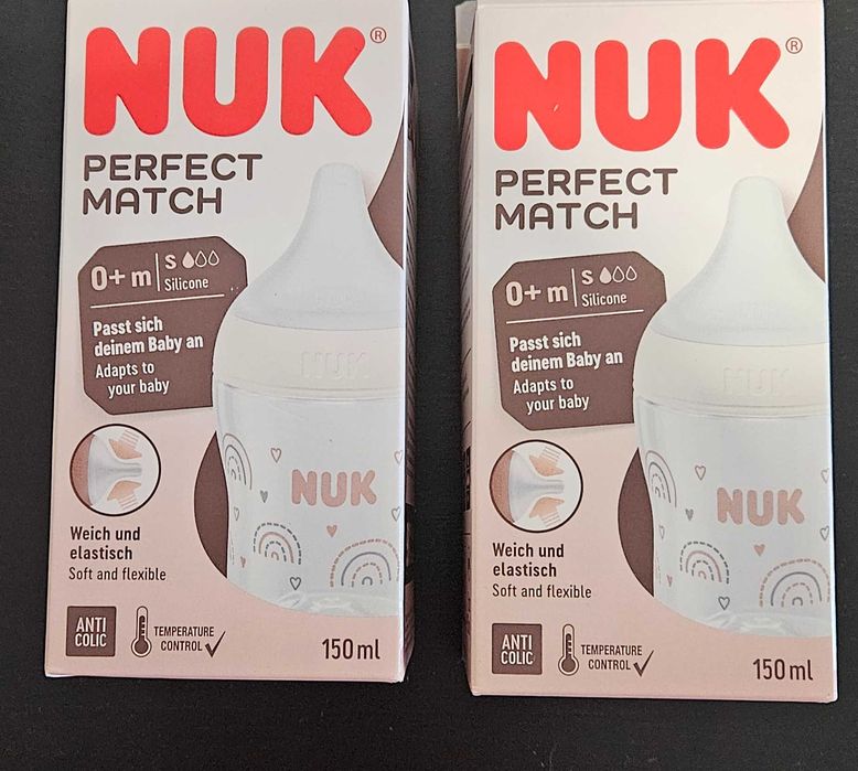 Vand biberoane NUK Perfect Match 150 ml
