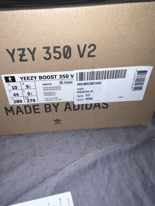 Yeezy 350 Bone White