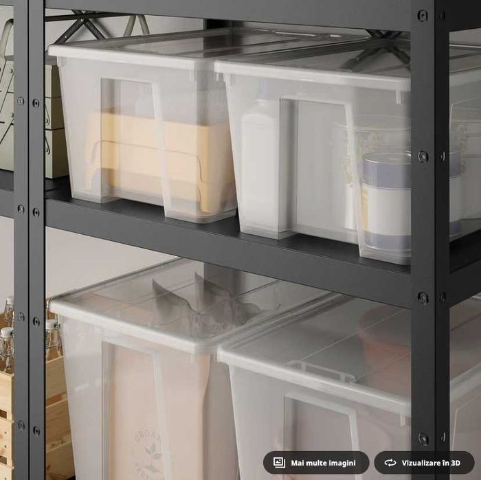 Cutii depozitare IKEA SAMLA 45L – set 40 buc – ca noi - SUPER PREȚ!