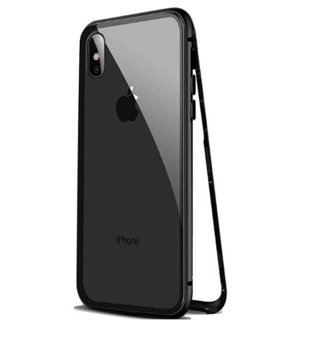 Husa Apple iPhone XS MAX Magnetica 360 grade Negru+folie sticla gratis