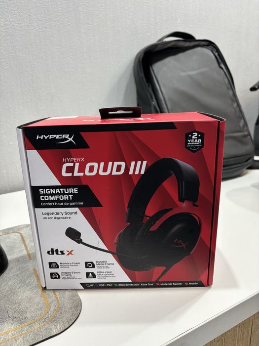 Продам наушники hyperX cloud III оригинал 1 месяц