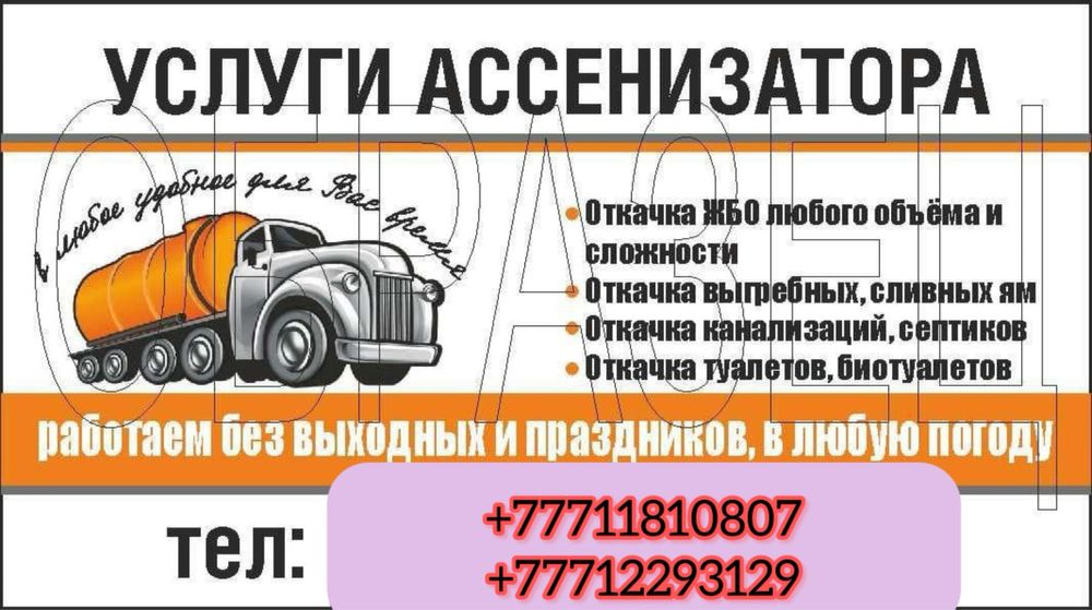 Услуга ассенизатор