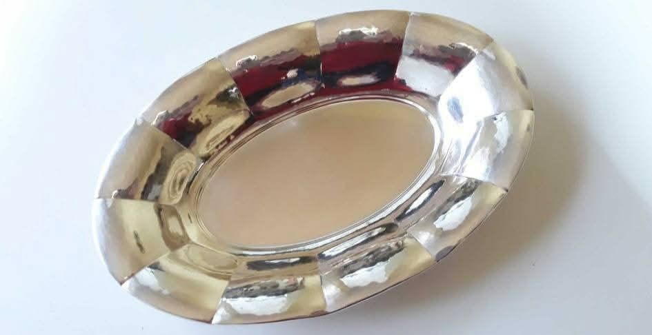 Fructiera/tava argint masiv  830, "Art Deco", "Lutz & Weiss" Germania