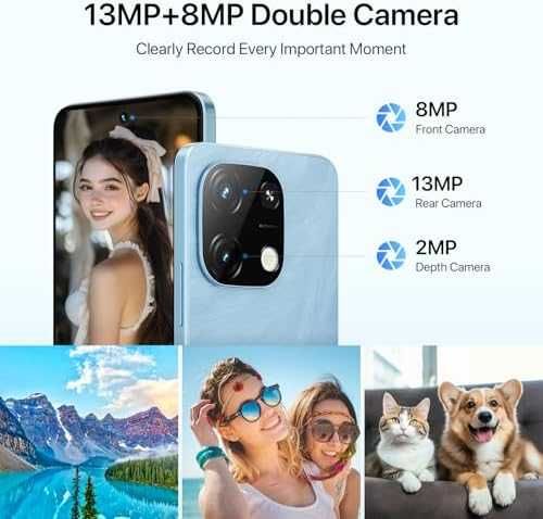 Нов UMIDIGI Note 100A 4G Телефон 5000mAh 13MP Камера 8GB RAM Смартфон