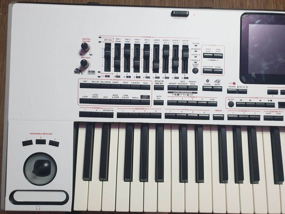 Colant Korg PA4X,  autocolant, sticker orga, colantare personalizata