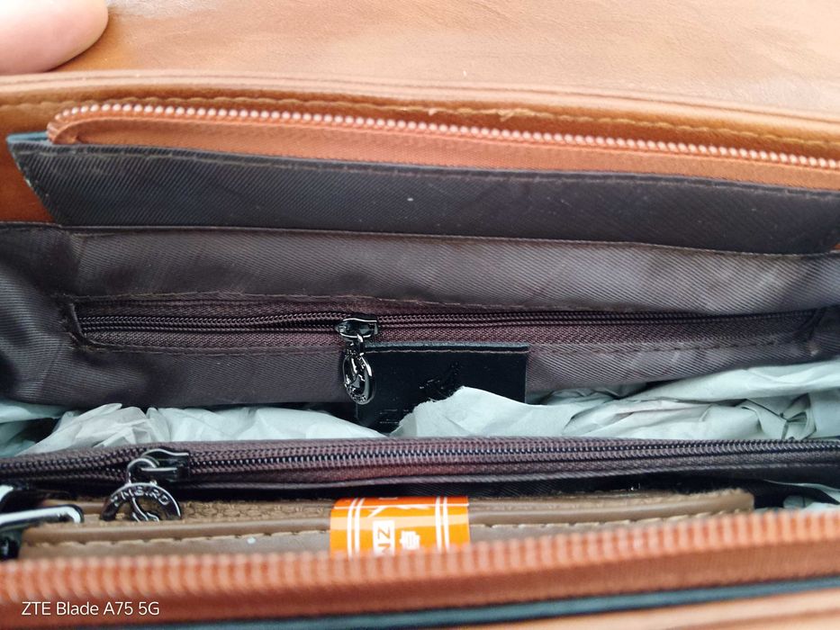 Geanta poseta dama piele naturala noua