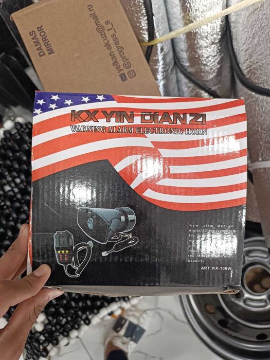 KXX YIN DIANZI 100W Elektron Sirena (12V, 5 Tovushli) – Mikrofonli