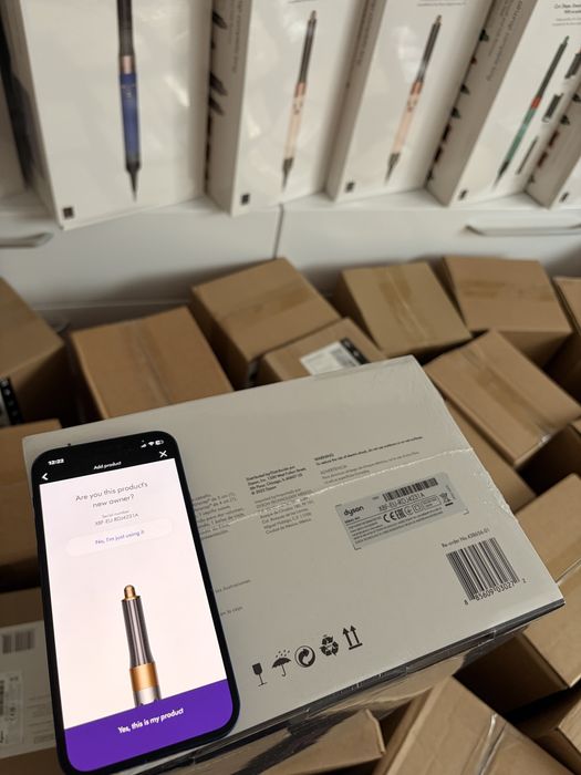 Dyson , COD scanabil pe aplicatie