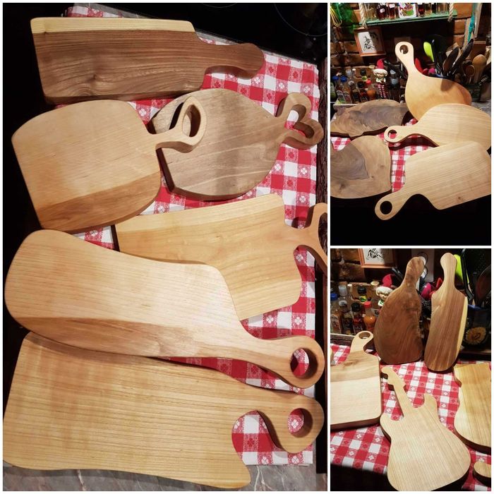 Tocatoare si platouri servire lemn,unice,handmade