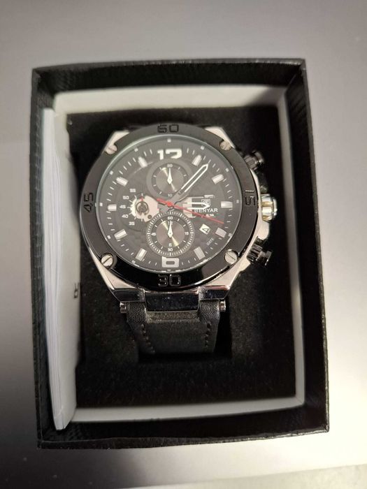Ceas sport Benyar pentru barbati 45 mm Quartz Analog Cronogtaf.