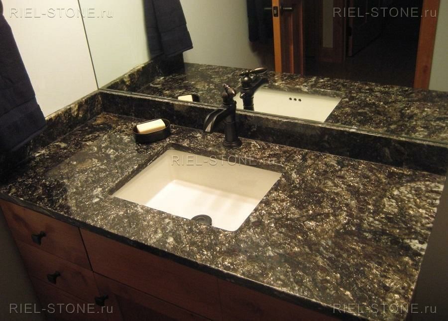 Столешницы из искусственный камень для санузел