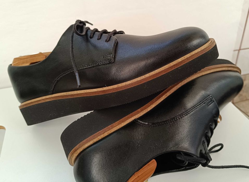Pantofi derby 38.5 39 Clarks NOI piele naturala moale
