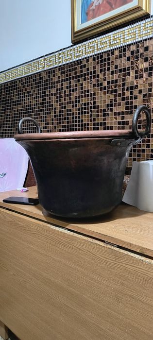 Cană cupru  pur vechi