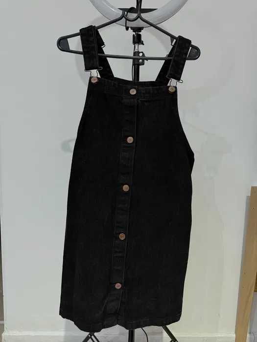 Сарафан джинсовый черный s