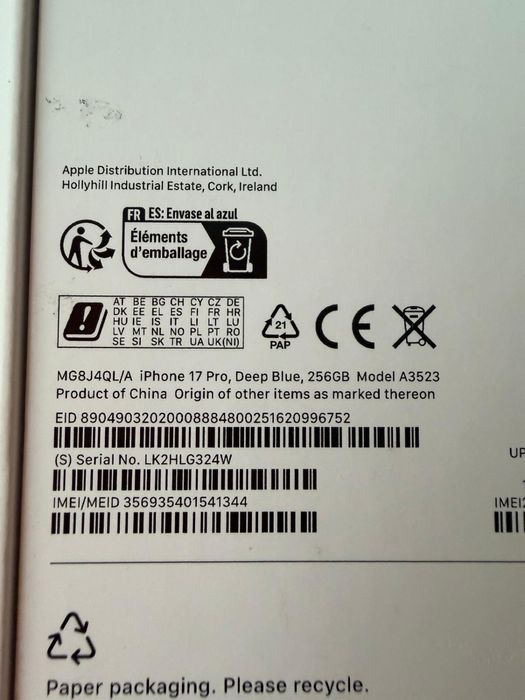 Vand Iphone 17 pro, predare personala in Drobeta Turnu Severin