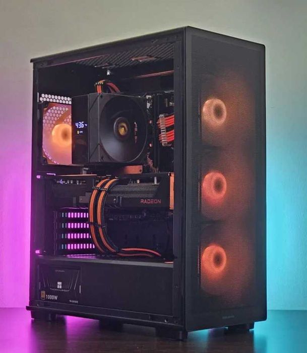 Ryzen 5-7500F/RX 9060XT 8GB/RAM 32GB/SSD 1TB/Чисто Нов+Гаранция